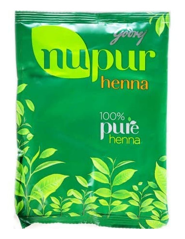 Хна для волос натуральная (Pure Henna), 120 гр, Нупур (Nupur)