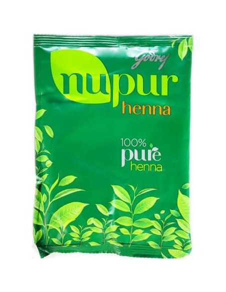 Хна для волос натуральная (Pure Henna), 120 гр, Нупур (Nupur)