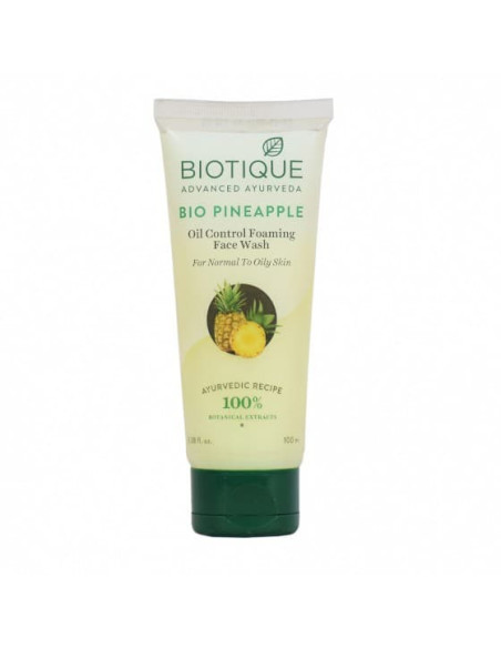 Гель для умывания для жирной и нормальной кожи (Bio Pineapple Oil Control Foaming Face Wash), 100 г, Биотик (Biotique)