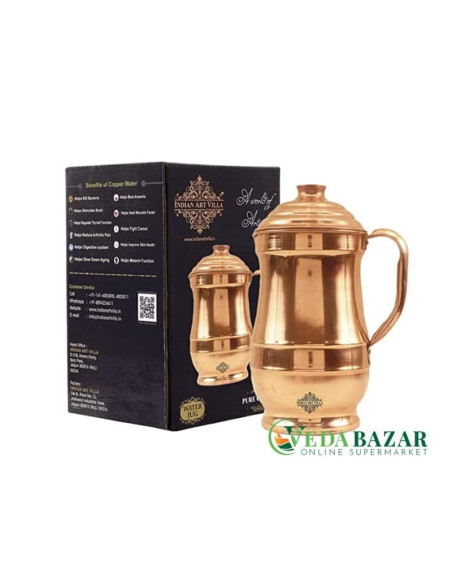 Медный кувшин традиционного дизайна Вилла ( Villa Traditional Design Copper Jug), 1400 мл
