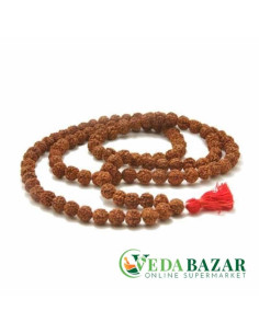 Рудракша четки, 108 бусин, 10 мм (Rudraksha,108 beads, 10 mm)