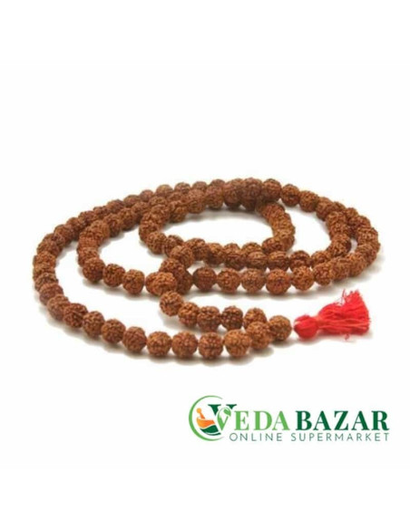 Рудракша четки, 108 бусин, 10 мм (Rudraksha,108 beads, 10 mm)