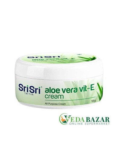 Крем Алоэ Вера Вит Е (Aloe Vera Vit E Cream), 100 гр,  Шри Шри Таттва (Sri Sri Tattva)