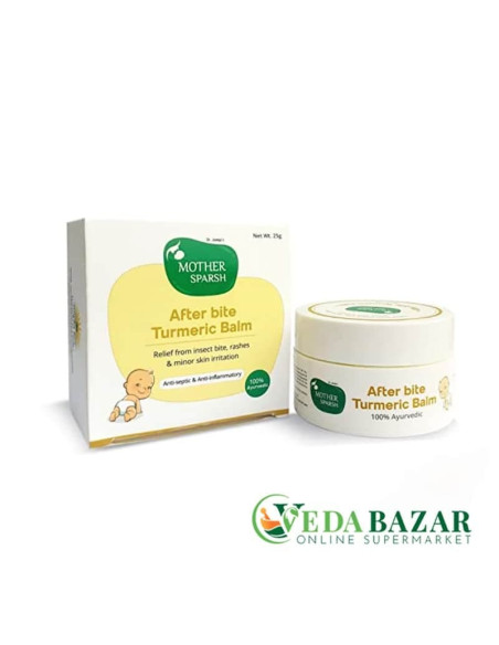 Бальзам с куркумой от укусов комаров (Turmeric Balm for Rashes and Mosquito Bites), 25 гр, Мазер Спарш