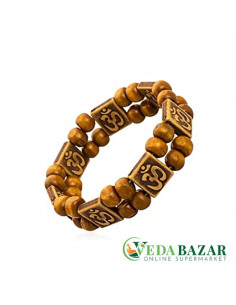 Регулируемый браслет с деревянными бусинами (Adjustable Om Bracelet With Wooden Beads ), 30 гр, Shining Jewel (India)
