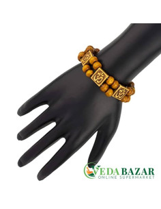 Регулируемый браслет с деревянными бусинами (Adjustable Om Bracelet With Wooden Beads ), 30 гр, Shining Jewel (India) 2