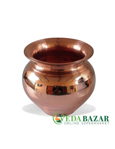 Медная Тамба Лота ручной работы (Handmade Copper Tamba Lota), 450 гр, Ведабазар (Vedabazar)