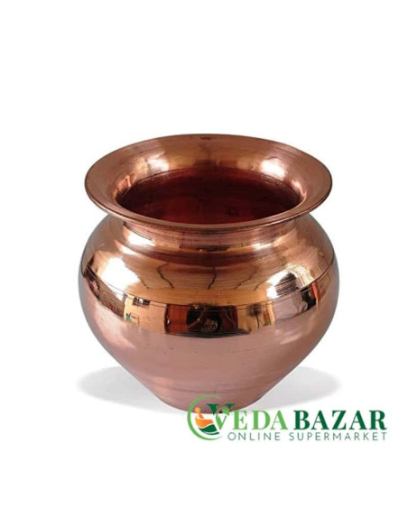 Медная Тамба Лота ручной работы (Handmade Copper Tamba Lota), 450 гр, Ведабазар (Vedabazar)