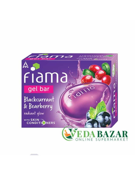 Мыло гелевое из черной смородины и толокнянки (Blackcurrant and Bearberry Gel Soap), 125 мг, Фиама (Fiama