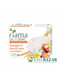 Мыло гелевое Франжипани и миндальный крем (Frangipani + Almond Cream Gel Creme), 125 мг, Фиама (Fiama)