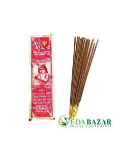 Благовония Сандаловое дерево (Sandal wood) натуральные пыльцовые, 10 шт, Вриндаван (Индия)