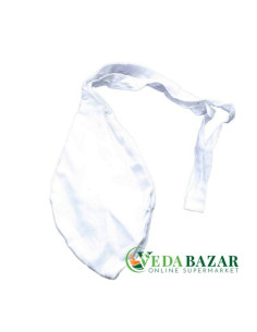 Мешочек для джапы, белый, хлопок (Japa bag, white, cotton)