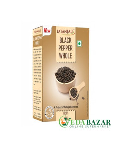 Черный перец горошек (Black pepper whole),100 гр, Патанджали (Patanjali)