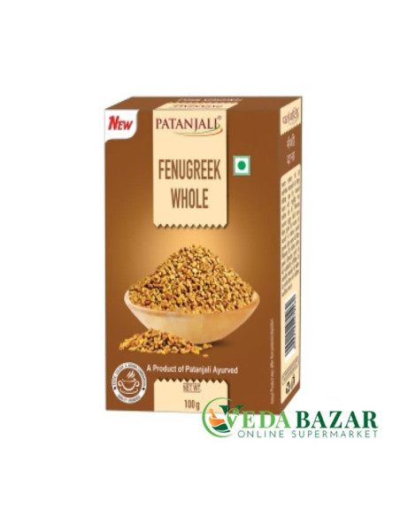 Купить Шамбала (пажитник) семена (Fenugreek whole),100 гр, Патанджали (Patanjali)