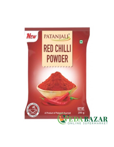 Красное чили порошок (Red chilli powder), 200 гр, Патанджали (Patanjali)