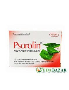 Псоролин, мыло от псориаза (Psorolin Medicated Bathing Bar), 75 гр, Доктор ДжРК (Dr. JRK)