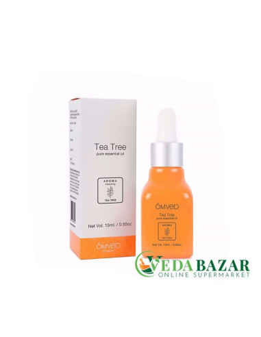 Чистое эфирное масло Чайного дерева (Tea Tree Pure Essential Oil), 15 мл, Омвед терапис (Omved therapies)
