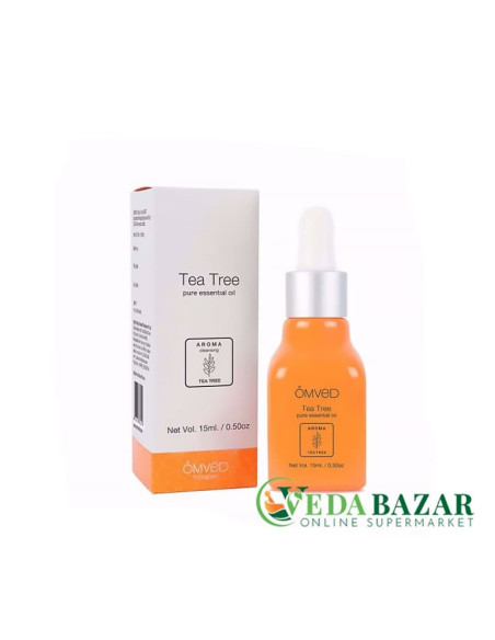 Чистое эфирное масло Чайного дерева (Tea Tree Pure Essential Oil), 15 мл, Омвед терапис (Omved therapies)