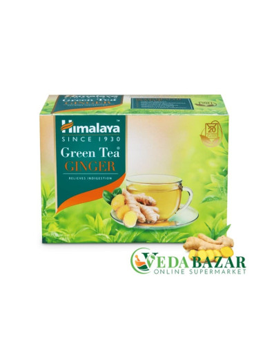 Зеленый чай Имбирь (Green Tea Ginger), 20x2 гр., Хималая (Himalaya)