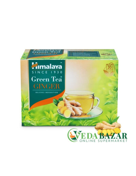 Зеленый чай Имбирь (Green Tea Ginger), 20x2 гр., Хималая (Himalaya)