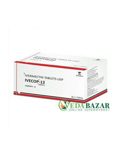Ивекоп-12, антипаразитарный препарат (IVECOP Ivermectin), 10 таб, Менарини (Menarini)