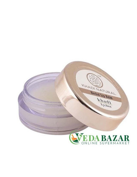 Бальзам для губ с личи, с пчелиным воском и медом (Lychee Lip Balm), 5 гр, Кади Натурал (Khadi Natural)