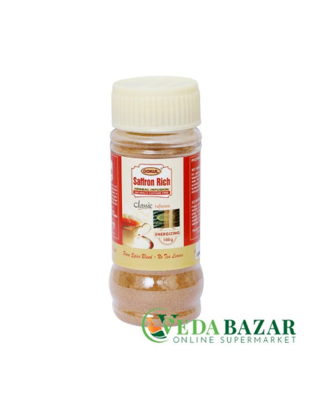 Травяной бодрящий чай Шафран Рич (Saffron Rich Energizing), 100 гр, Гокул (Gokul)