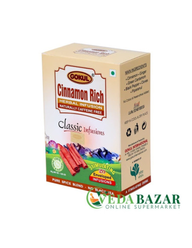 Травяной напиток с корицей Синамон Рич (Cinnamon Rich), 30 гр, 20 пакетиков, Гокул (Gokul)