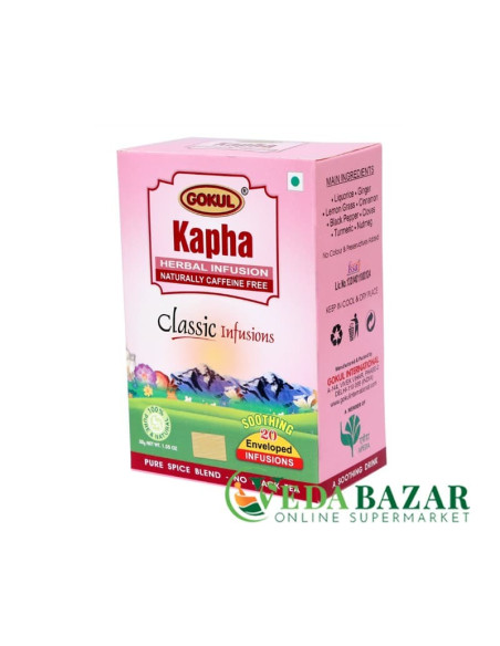 Аюрведический чай Капха, уравновешивающий дошу капха ( Balances Kapha dosha), 20 пак., Гокул (Gokul International)