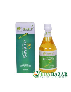 Кунжутное масло холодного отжима (Cold Pressed Sesame Oil), 500 мл., Хэлс 1-й (Health 1st)