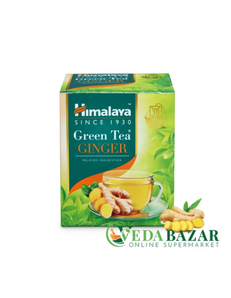 Зеленый чай Имбирь (Green Tea Ginger), 10x2 гр., Хималая (Himalaya)