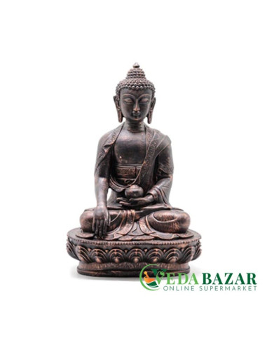 Статуя Будды из полирезина для домашнего декора (Polyresin Buddha Statue), 17,7 × 13 × 28 см, Ведабазар (Vedabazar)