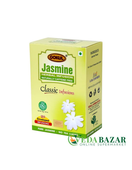 Чай Жасмин (Jasmine), 30 гр, 20 пакетиков, Гокул (Gokul)