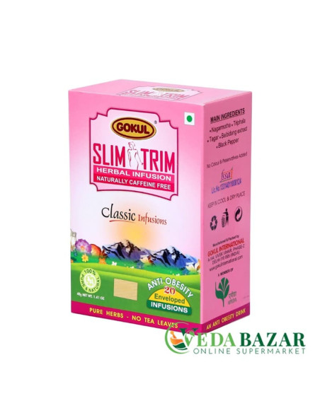 Слим Трим чай для похудения (Slim Trim) 20 пакетиков, Гокул (Gokul)