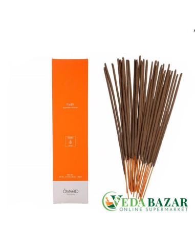 Аюрведические ароматические палочки для расслабления Фейт (Faith Ayurvedic Incense Sticks) 30 шт, Омвед (OmVed)