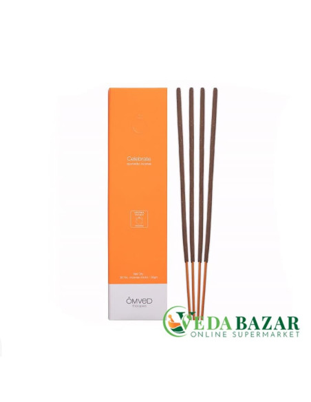 Аюрведические ароматические палочки от стресса Селебрейт (Celebrate Ayurvedic Incense Sticks), 30 шт, Омвед (OmVed)