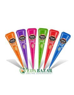 Цветная хна для мехенди (Classic Color), 12 конусов Неха Хербалс (Neha Herbals)