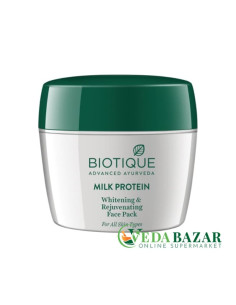 Осветляющая и омолаживающая маска Био Милк Протеин (Bio Milk Protein Face Pack) 175 гр, Биотик (Biotique)