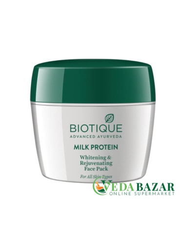 Осветляющая и омолаживающая маска Био Милк Протеин (Bio Milk Protein Face Pack) 175 гр, Биотик (Biotique)