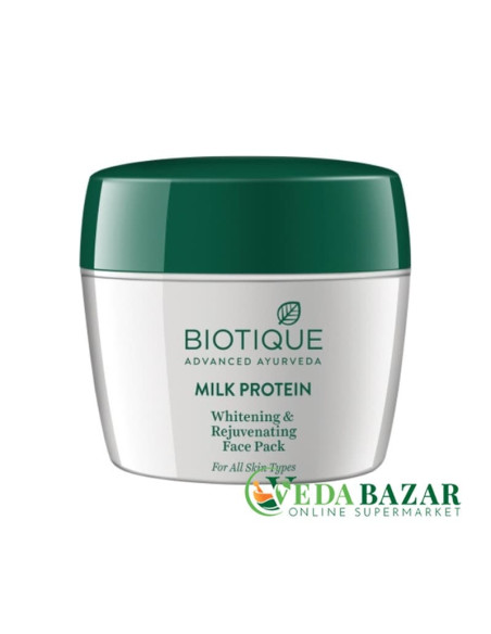 Осветляющая и омолаживающая маска Био Милк Протеин (Bio Milk Protein Face Pack) 175 гр, Биотик (Biotique)