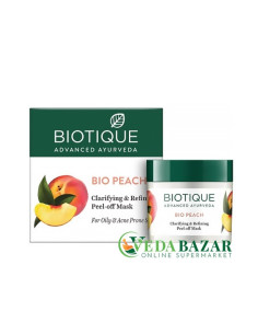 Пилинг - маска Био Пич, для глубокого очищения кожи и пор, (Bio Peach Peel-Off Mask), 50 гр, Биотик (Biotique)