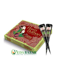 Прем Дулан мехенди в конусах, коричневый (Prem Dulhan Mehandi Cone), 12 шт., Прем Грин (Prem Green)