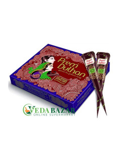 Прем Дулан мехенди в конусах, цвет пурпурный (Prem Dulhan Mehandi Cone), 12 шт., Прем Грин (Prem Green)