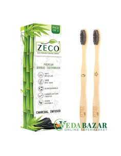 Бамбуковые зубные щетки, (Bamboo Toothbrush), 2 штуки, Зеко (Zeko)