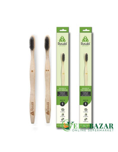 Бамбуковые зубные щетки Русабл для взрослых (Rusabl Bamboo Toothbrush), 2 штуки, Минимо (Minimo)