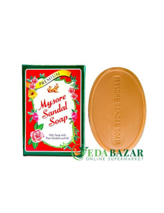 Сандаловое мыло, для питания и смягчения кожи, (Sandal Soap), 75 гр, Майсор (Mysore)