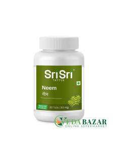 Ним, для лечения кожных заболеваний, Neem, 60 таб, Шри Шри Таттва (Sri Sri Tattva)