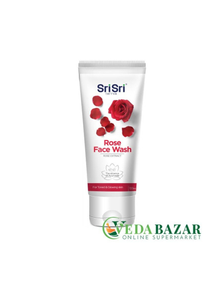 Роза, средство для умывания, (Rose Face Wash), 100 мл, Шри Шри Таттва (Sri Sri Tattva)