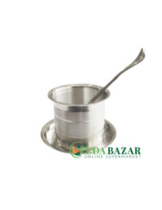 Панча-Патра для ачамана серебро (Pancha-patra for аchaman silver), 3 предмета, 90 гр, Вриндаван (Vrindavan)