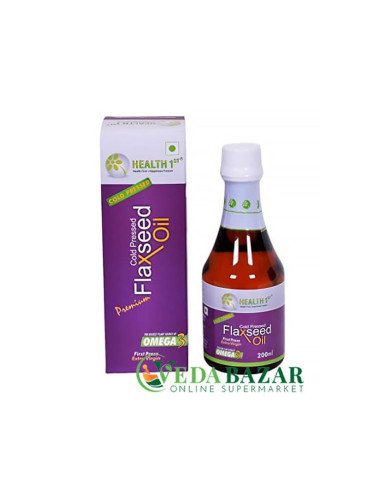 Масло Льняное Холодного Отжима (Cold Pressed Flax Seed Oil), 200 Мл, Хелтх 1 (Health 1st)